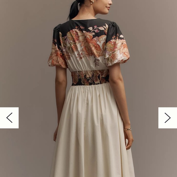 Anthropologie @heynasreen Katerina Button Front Dress - Picture 3 of 4